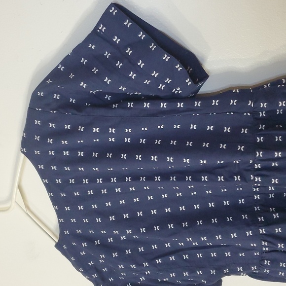 NWT Madewell V-Neck Dolman Sleeve Mini Dress Textured Dot Size Small - Picture 9 of 11